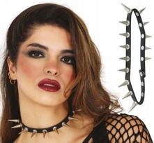 Naszyjnik Choker Z Kolcami Punk Rock Glan Rockman Karnawał Bal Przebranie