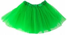 Spódniczka Tutu Tiulowa Zielona Strój Przebranie Żabka Wiosna Karnawał 30Cm