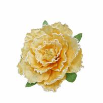 30cm Size Giant Velvet Peony High Quality Handmade Large Foaming Velvet Peony Simulation Fake Flowers Dyeing Velvet Props Decor geltona