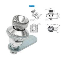 Chrome Finish Distribution Box Lock Thumb Operated Multi-purpose Cabinet Lock Zinc Alloy Cylindrical Lock Hardware Lock