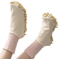 Microfiber Lazy Mopping Absorbent Socks Soft Loose Cleaning Slippers Creative Quiet Foot Covers Household Cleaning One Size rožinė