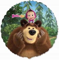 Balon Foliowy Masha Masza I Niedźwiedź Urodziny Party Dekoracja 45Cm