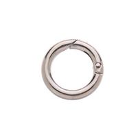 10/12/16/19mm Round Push Trigger Plated Gate Spring O-Ring Buckles Snap Clasp Clip Bag Belt Buckle Carabiner Purses Handbags 1.2cm sidabras