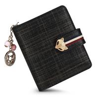 FOXER Card Holder Split Leather Women Wallet Designer Coin Purse Lady Zipper Wallet High Quality Cute Short Wallets With Pendant