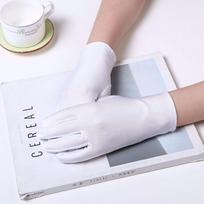 Summer Spandex Abrasion-resistant Anti-ultraviolet Driving Gloves Sun Protection Mittens Outdoor Sports Gloves Female Gloves balta