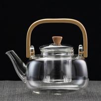 1000ml Japanese Style Teapot with Handle Borosilicate Glass Teapot Heat-Resistant Teapot  Home Use 1000ML