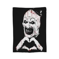 Art The Clown Terrifier Vintage Blankets Coral Fleece Plush Spring Autumn Super Soft Throw Blankets for Home Car Quilt 75x90cm