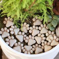 20Pcs Outdoor Decorative Stones Cat Paw Stepping Stones For Garden Lawn Pathway And Bonsai Decor Cat Lover Holiday Souvenir one size