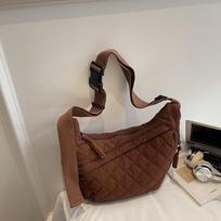 Chic Quilted Crossbody Bag  Winter New Commuter Shoulder Bags Hobo Bags for Women Comfortable and Versatile Texture Hobo Bags ruda