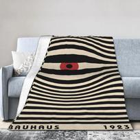 Bauhaus Eye 1923 Soft Blankets  Students Plush Throw Blanket Graphic Bedroom Flannel Bedspread Sofa Bed Cover 80x120cm