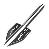 Car Body Fender Side Metal Chrome Zinc Alloy Knife Side Sticker For Haval H6 Dargo M6 H9 H6S F7 F7X Jolion DOG XY H2 H3 H5 H7 H8 juoda