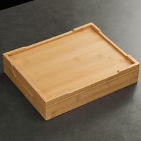 Japanese Bamboo Bento Box with Lid
