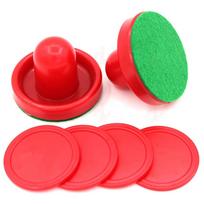 Entertainment Durable Felt Red Home Air Hockey Air Hockey Pusher Mallet Grip Table Goalies raudona