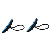 2Pcs Kayak Carry Pull Handle Heavy Duty Universal T Handle Carrying with Cord Rope for Canoe Marine Kayaking Small Boat Dinghy mėlyna