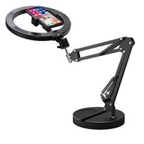 Adjustable Height Telescopic Phone Stand 26cm Fill Light Desktop Phone Holder  Live Learning juoda