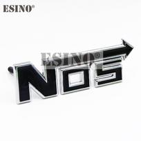 Car Styling Universal 3D Metal Chrome Zinc Alloy Emblem NOS Nitrogen Car Body Badge Sticker Decal Auto Accessory juoda
