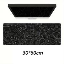Topographic Shape Gaming Mouse Pad Anti-Slip Wear-Resistant Office Keyboard Desk Mat Computer Keyboard Mat Office Use