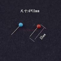 1500pcs push pins, round balls, short pins, cork positioning pins, Boxed colored plastic pins, map marking pins, China Mainland