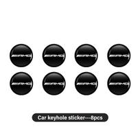15mm Car Key Badge Emblem Replacement Car Key Stickers Auto Accessories For Mercedes Benz AMG W204 W205 W203 W211 W201 W210 W108