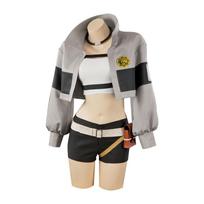 GACHIAKUTA Anime Ludo Enjin Zanka Riyo Reaper Cosplay With Four Characters Clothes And Four Wigs Cosplay Costume Anime Full Suit S