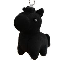 Steed Doll Plush Horse Keychain Cartoon Zodiac Pony Figurine Adorable Pony Pendant  Birthday Gift juoda