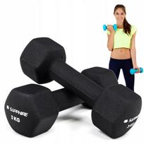 Hantle Neoprenowe Hantelki 2X3Kg Zestaw Fitness 6Kg Ciężarki Do Ćwiczeń