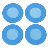 4Pcs/set Silicone Stethoscope Head Cover Diaphragm Protector Replacement Parts Accessories Sleeve Cover mėlyna