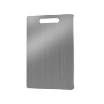 Thickened Double Sides Cutting Board Stainless Steel Food-grade Cutting Board  Restaurant 24x15cm sidabras
