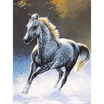 5D DIY Diamond Painting Cat and Horse Animal Diamond Embroidery Cross Stitch Kit Full Rhinestone Mosaic Home Decor Round 20x30cm