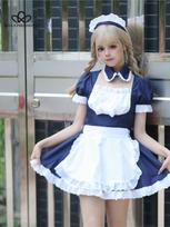 Mėlyna Miela Lolitos Tarnaitė Kostiumai Merginos Moterys Graži Kambarinė Cosplay Kostiumų Animacijos Šou Japoniška apranga Suknelė Drabužiai S mėlyna