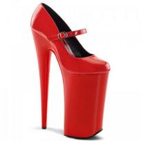 20CM Sexy Women Pole Dance Shoes Stripper High Heels Show Pumps Platform Wedding Shoes 35 raudona