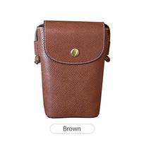 Women's Retro Artificial Leather Small Size Crossbody Bag Designer Mobile Phone Bag Mini Shoulder Bag
