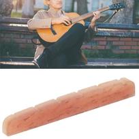 Gitaros viršutinis slenkstelis šviesiai geltonas kupranugario kaulas atsarginės dalys muzikos instrumentų priedai 42mm