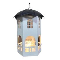 Metal Bird Feeder with Lights Squirrel Resistant Hummingbird Feeder Waterproof Hanging Feeding balta