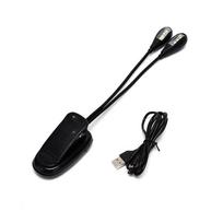 Orkestro muzikos pulto šviesa LED prisegama reguliuojama knygų skaitymo lempa USB