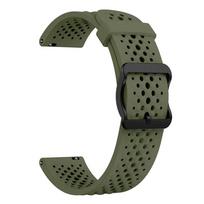 Breathable Band 22mm For Garmin Venu 3 Watch Strap For Garmin Venu 2 Forerunner 265 255 M Vivoactive 4 Silicone Sports Bracelets 22mm Universal armijos žalia spalva