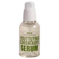 Derma Factory EDLP Houttuynia Cordata 89% Serum 50ml – Vegan Soothing & Hydrating Booster for Sensitive Oily Skin, Non-Sticky Fresh Formula, Korean