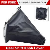 For Ford Focus 2 3 MK2 MK3 Fiesta Ecosport C-Max Kuga S-max 5/6 Speed Gear Shift Knob Lever HandBall Gaiter Boot Leather Cover