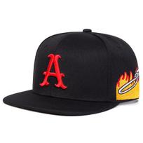Men Letter A Embroidered Side Flame Hip Hop Hat Outdoor Adjustable Sunscreen Leisure Hat Spring Autumn Travel Tourism Beach Vacation juoda