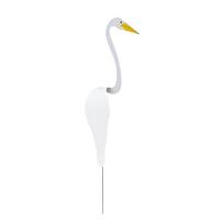 Bird A Whimsical And Bird That Spins With The Slight Garden 24.5CM balta