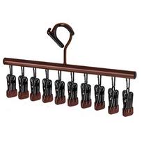 Space-Saving 10 Clips Clothes Drying Rack Non-marking Windproof Hanging Rack Anti-Slip Rotatable Sock Clips Laundry Drying ruda