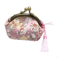 Floral Change Exquisite Tapestry Card Bag Women' for Women Storage Girl Trinkets Dark Green