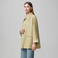TATU Women's Loose Mid-Length Windbreaker Coat M