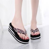 Flip-flops Female Ins Flip-flops Thick Bottom Summer High Heel Beach Sandals 35