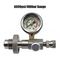Pildymo stotelės adapterio vožtuvas su DIN G5/8 jungtimi, naudojamas oro nardymui, 6000 psi, 400 bar HPA, nerūdijančio plieno, su pritvirtinta 50 cm žarna