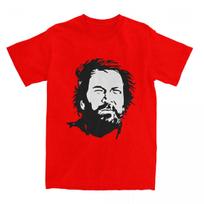 Bud Spencer T-shirt Vyriškas Italų Aktorius Klasikiniai Medvilniniai T-shirt'ai Vasariniai Apvalia Kaklo Linija Hipsterių T-shirt'ai Dropshipping Dydžio Perteklius Drabužiai S