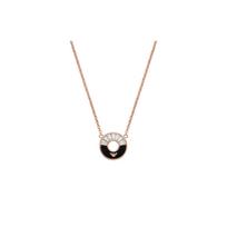 Emporio Armani Cny Collection Armani Star Diamond Inlaid Black Fashion Personality Light Luxury Necklace Women necklace EG3555221 Basic Packaging-Box