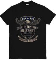 Harley-Davidson įkvėptas grafinis unisex marškinėlis su erelio ir kaukolės grafika S-3XL 2XL