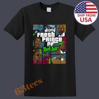 The Fresh Prince of Bel Air TV Show Men's Black Size S to 5XL L