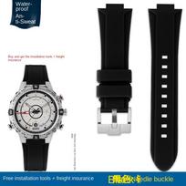 TIMEX T2N721 T2N720 T2N739 atsparus vandeniui silikoninis laikrodžio dirželis Nerūdijančio plieno sagtelė vyriškas Minkšta laikrodžio apyrankė nemokami įrankiai Varžtiniai kaiščiai 24-16mm